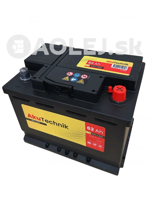 Autobatéria AkuTechnik 12V 62Ah 540A