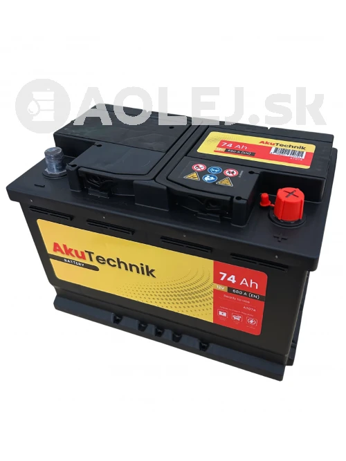 Autobatéria AkuTechnik 12V 74Ah 680A