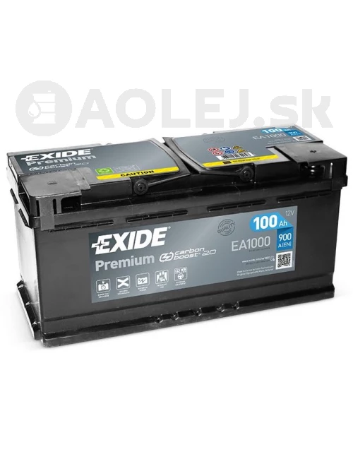 Exide Premium 12V 100Ah 900A EA1000