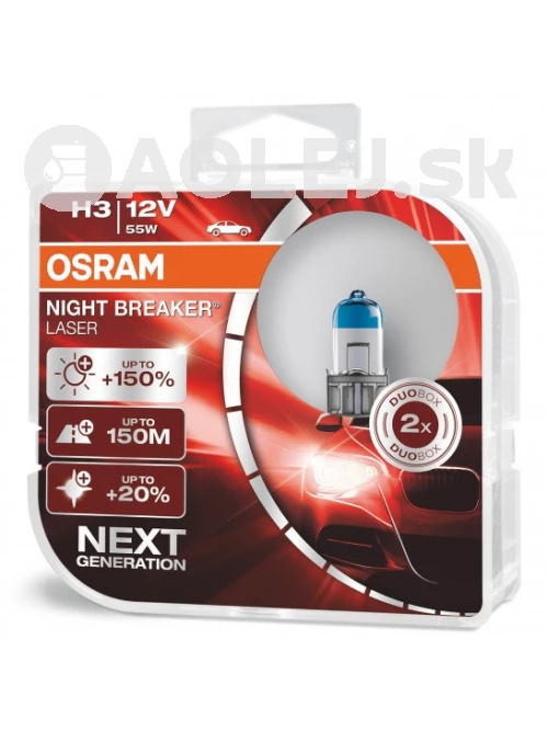 Osram H3 12V 55W PK22S Night Breaker Laser Box