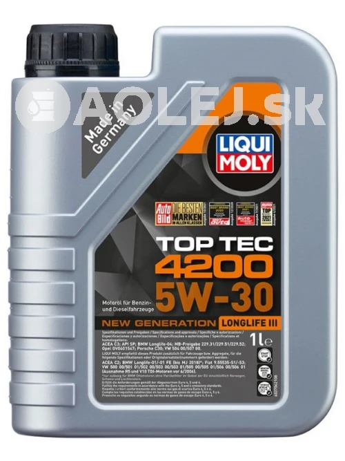 Liqui Moly 3706 Top Tec 4200 5W-30 1L