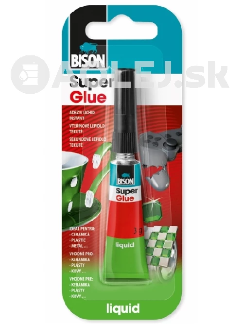 Bison Super Glue Liquid /sekundové lepidlo/ 3g