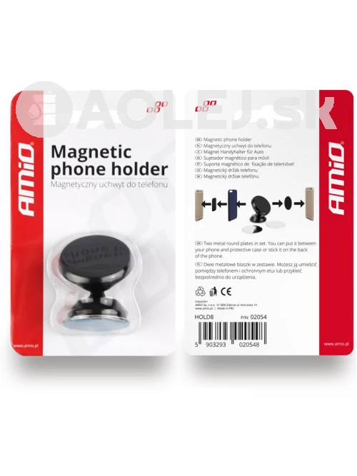 Amio Magnetický držiak na telefón HOLD-08