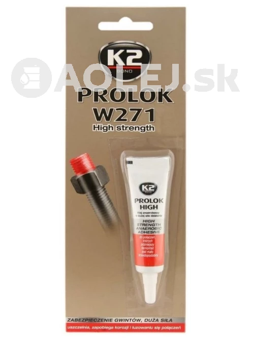 K2 Prolok High /fixátor závitov vysoká tvrdosť/ 6ml