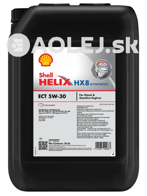 Shell Helix HX8 ECT 5W-30 20L