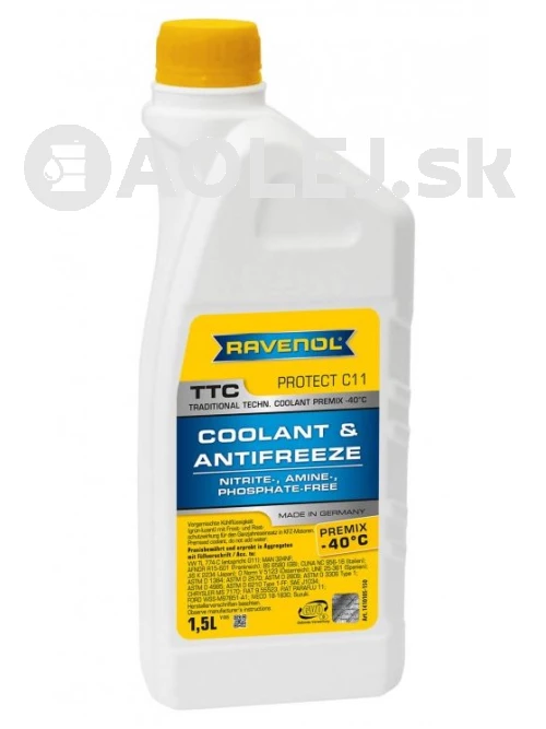 Ravenol TTC Traditional Technology Coolant Premix /G11/ 1,5L