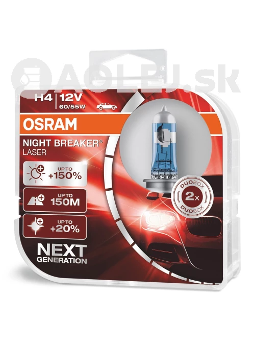 Osram H4 12V 60/55W P43t Night Breaker Laser Box