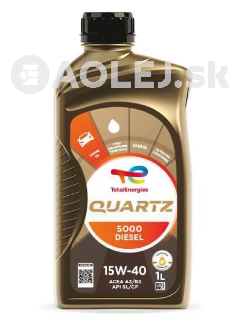 Total Quartz 5000 Diesel 15W-40 1L