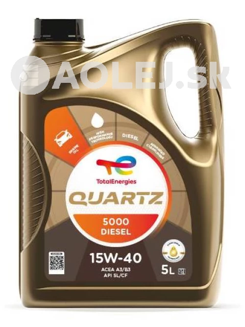 Total Quartz 5000 Diesel 15W-40 5L