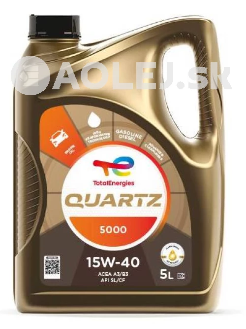 Total Quartz 5000 15W-40 5L