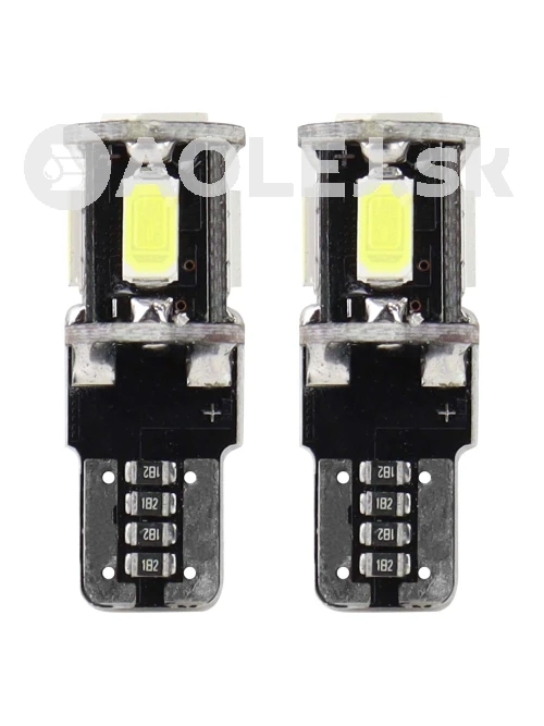 LED žiarovky CANBUS 5SMD 5730 T10 (W5W) White