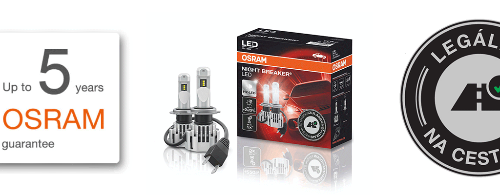 Osram H4-LED +230% Night Breaker 2ks - záruka a garancia